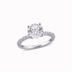 White Sapphire Ring White Gold